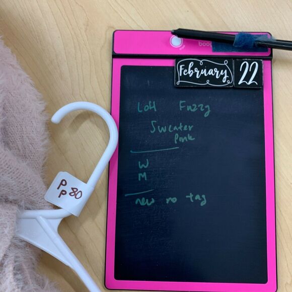 Ann Taylor Loft Fuzzy Sweater Pink Women's Size M Nylon Acrylic Mid Sleeve Top - Picture 8 of 9